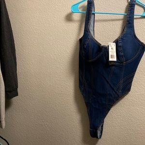 Ivy Park XL Denim bodysuit